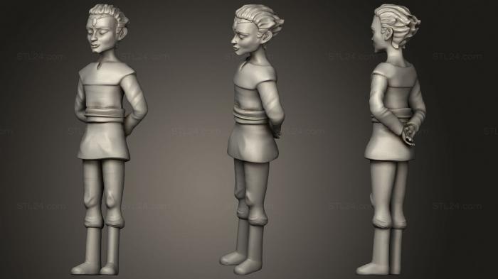 Figurines of girls (Omega, STKGL_1267) 3D models for cnc